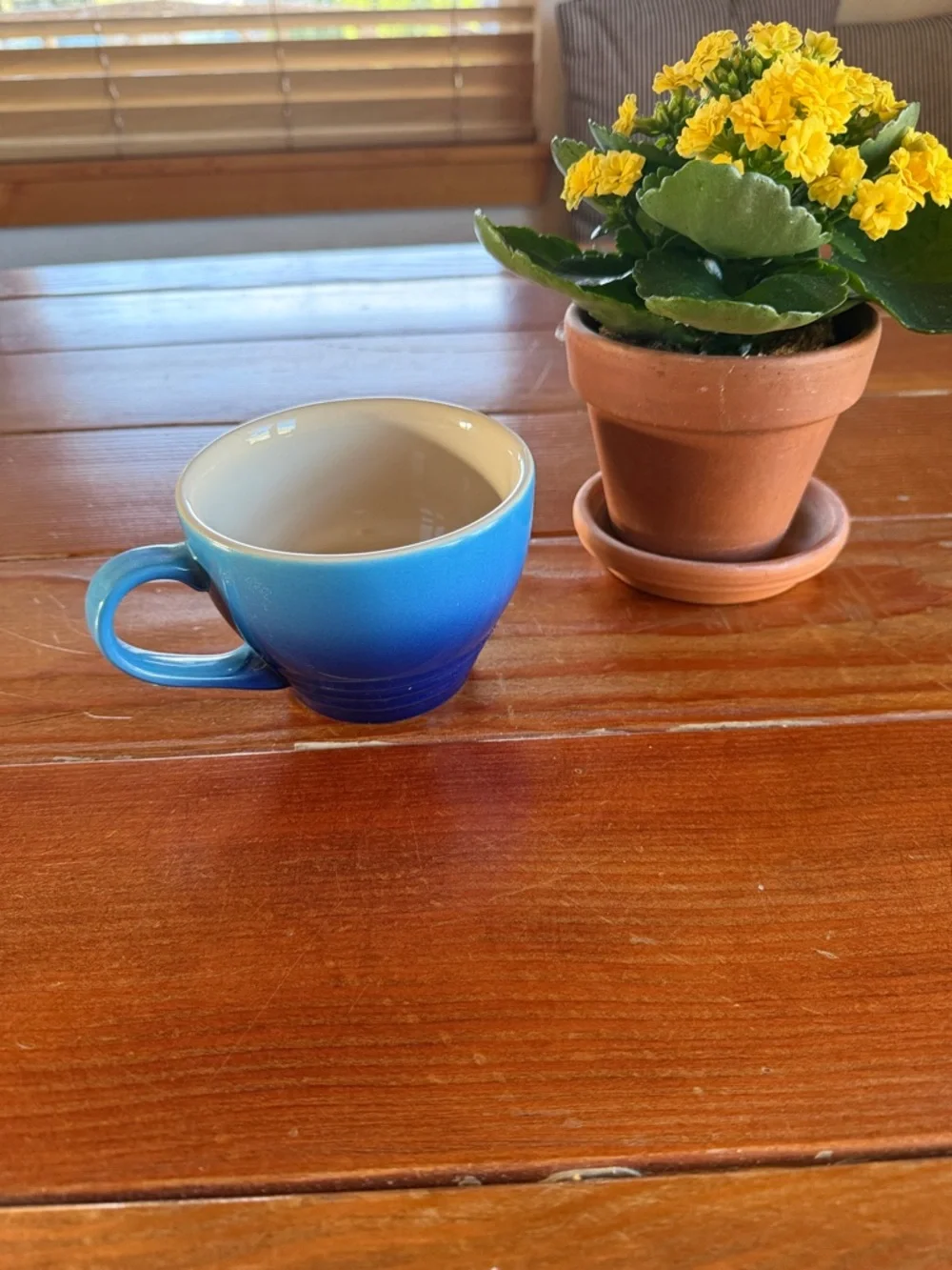 Le Creuset Blue Gradient Mug with Cream Interior - Picture 6 of 7